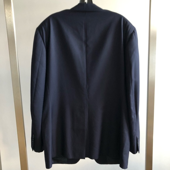 Dunhill Navy Blue Wool Men’s Two-Button Suit Jacket - Picture 4 of 7